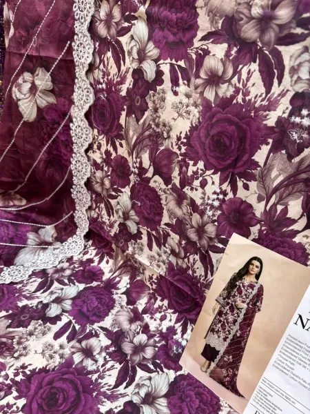 Premium Swizz Lawn Unstitched Set1